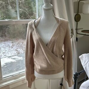 Anthropolo Oatmeal Wrap Sweater NWOT